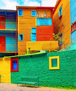 Aesthetic La Boca Argentina Paint By Numbers