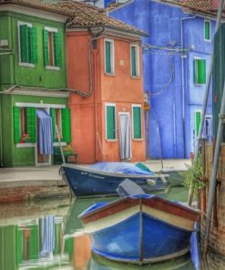Aesthetic Italian Houses Paint By Numbers