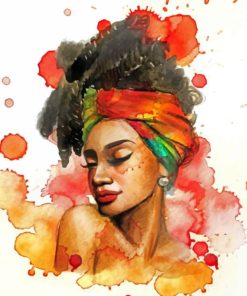 African Aesthetic Girl Paint By Numbers