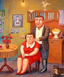 Aesthetic Couples Illustration Paint By Numbers