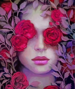 Floral Woman in Bloom Paint By Numbers