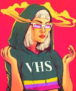 Aesthetic Gamer Girl Art Paint By Numbers