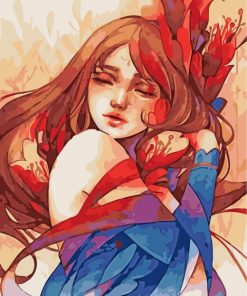 Aesthetic Women Painting Paint By Numbers
