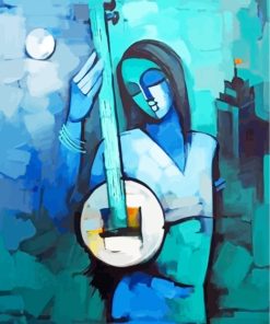 Abstract Indian Woman Paint By Numbers