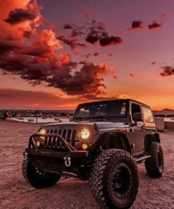 Jeep Wrangler Colorful Paint By Numbers