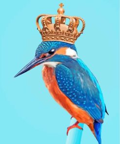Kingfisher Bird Art Paint By Numbers