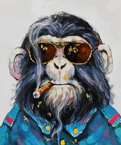 Classy Monkey Art Paint By Numbers