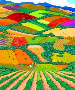Aesthetic Countryside Fields Paint By Numbers