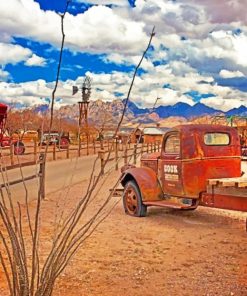 Aesthetic Vintage Truck Paint By Numbers