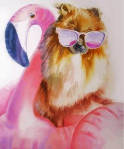 Charming Pomeranian Dogs Paint By Numbers