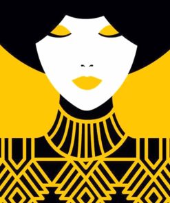 Pop Art Lady Paint By Numbers