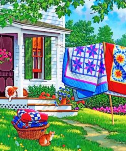 Aesthetic Garden Quilts Paint By Numbers