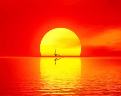 aesthetic-rising-of-the-sun-paint-by-numbers