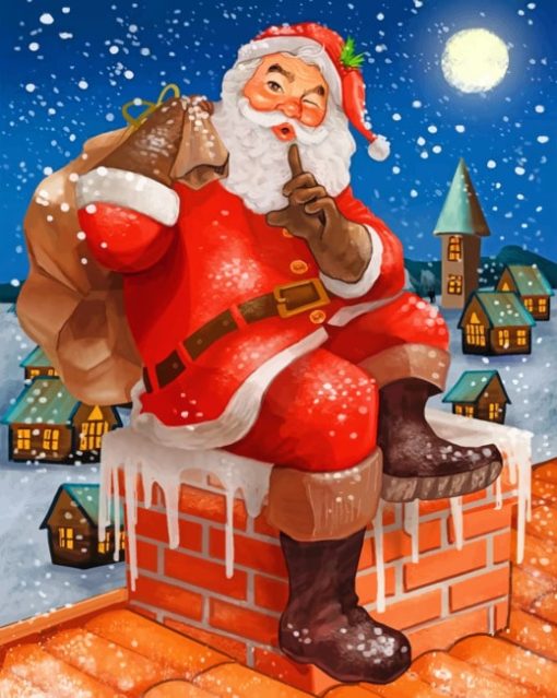 aesthetic-santa-claus-paint-by-numbers