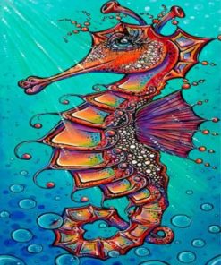 Aesthetic Seahorse Paint By Numbers