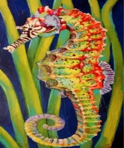 Aesthetic Seahorse Paint By Numbers