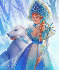 Aesthetic Snow Queen Painting Paint By Numbers