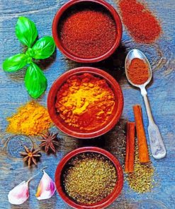 Aesthetic Spices Spoon Paint By Numbers