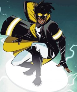 Aesthetic Static Shock Animated Art Paint By Numbers