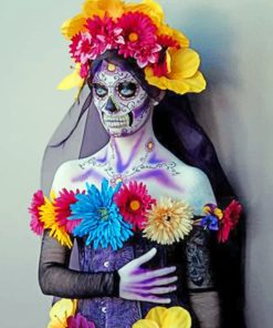 Aesthetic Sugar Skull Women Paint By Numbers