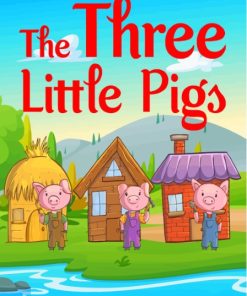 Aesthetic Three Little Pigs Fable Paint By Numbers
