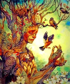 Surreal Tree of Life Paint By Numbers