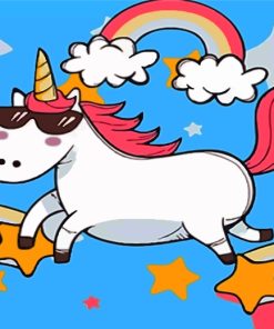 Aesthetic Unicorn Fun for Kids Paint By Numbers
