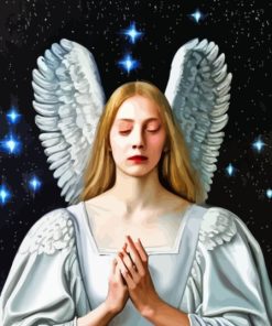 Aesthetic White Angel Painting Kit Paint By Numbers