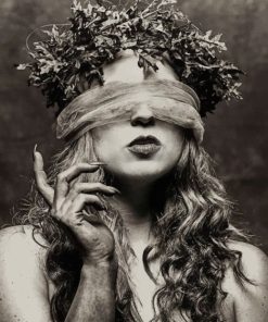 Elegant Black and White Woman Paint By Numbers