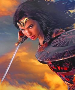 Aesthetic Wonder Woman Art Paint By Numbers
