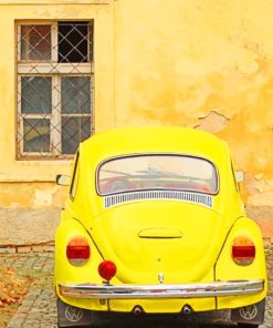 Aesthetic Yellow VW Paint By Numbers