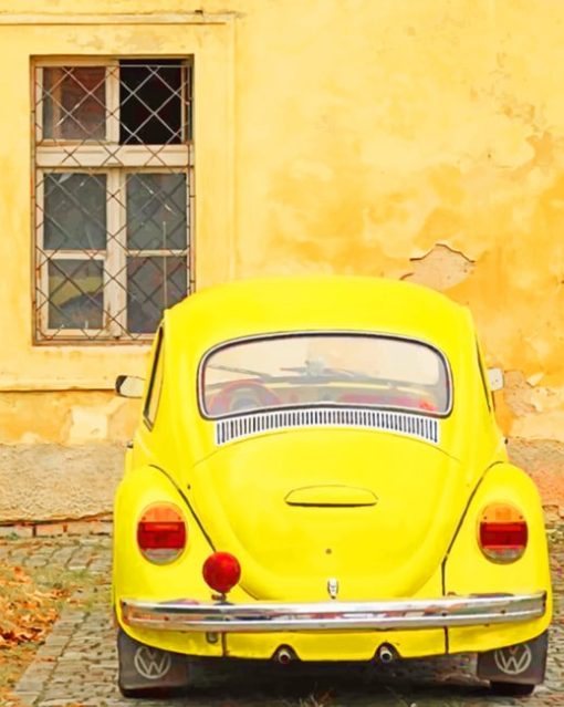 aesthetic-yellow-volkswagen-beetle-paint-by-numbers