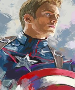 Aesthetic Avengers Captain America Paint By Numbers