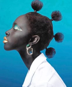 African Girl Stylish Paint By Numbers