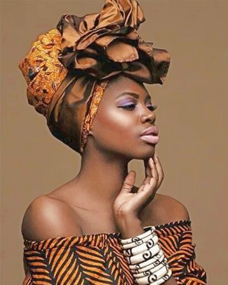 Beautiful African Woman Paint By Numbers