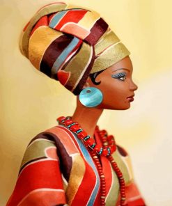 African Lady Portrait Paint By Numbers