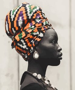 African Girl Masterpiece Paint By Numbers