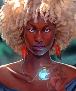 Afro Dreads Women Paint By Numbers