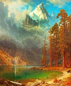 Albert Bierstadt Mountain Landscape Paint By Numbers