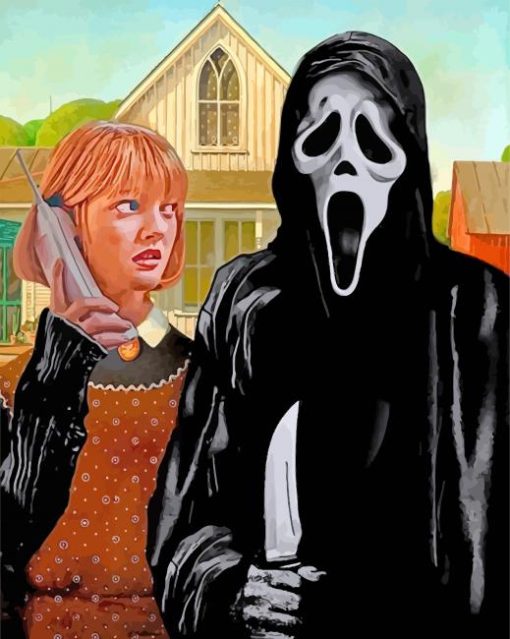 american-gothic-Ghostface-paint-by-number
