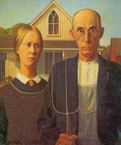 American Gothic Couples Mystery Paint By Numbers