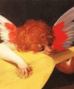 Angel Playing Art Paint By Numbers