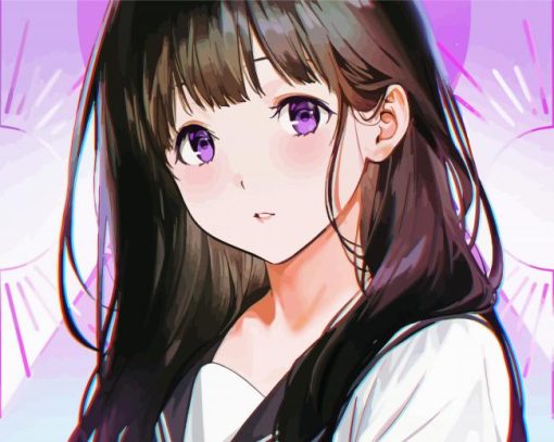 anime-girl-with-purple-eyes-paint-by-numbers