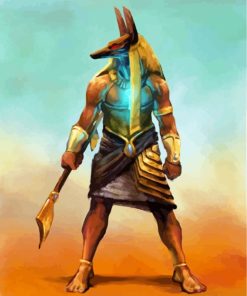 Aesthetic Egyptian Anubis Paint By Numbers