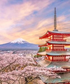 Arakurayama Sengen Fuji Scene Paint By Numbers