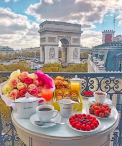 Arc de Triomphe Paris Landscape Paint By Numbers
