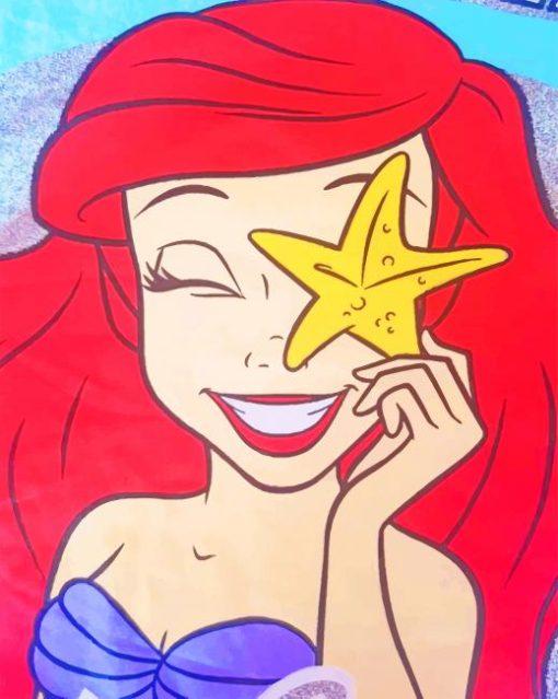 ariel-starfish-paint-by-numbers