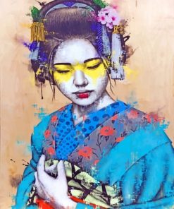 Geisha Aesthetic Asian Woman Paint By Numbers