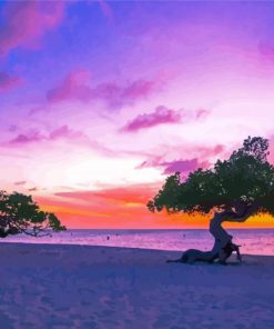 Aruba Beach Sunset Paint By Numbers