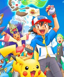 Ash Ketchum Anime Paint By Numbers